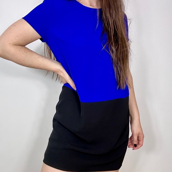 *Forever 21 Blue & Black Shift Dress - Picture 1 of 7